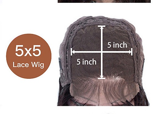 5x5 closure lace size guide