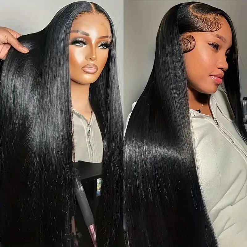 High tier 26 inch long straight closure wig reference